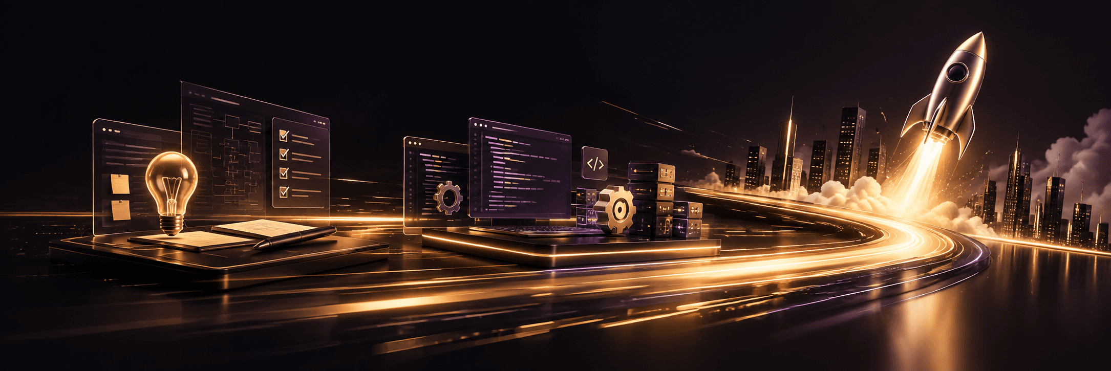 Enterprise technology architecture representing faster delivery